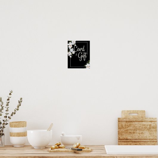  witte rozenKaarten en cadeaus Poster (Keuken)