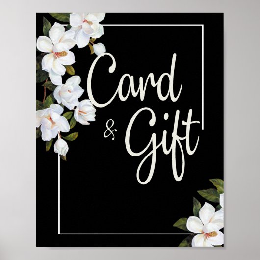  witte rozenKaarten en cadeaus Poster (Voorkant)