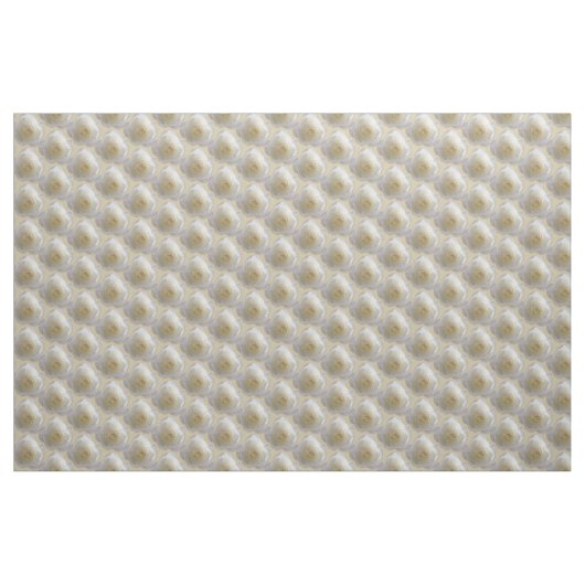 Witte rozenkatoenen of poly roos stof (Fat Quarter)