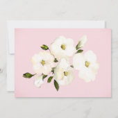 *~ Witte Rozenknoppen Bruiloftssalon voor een Brui Bedankkaart (Achterkant)