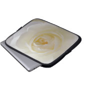 Witte rozenlaptophoes Romantisch Roos Hoesje table Laptop Sleeve (Voorkant onderkant)