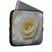 Witte rozenlaptophoes Romantisch Roos Hoesje table Laptop Sleeve (Voorkant Rechts)