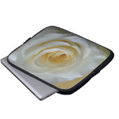Witte rozenlaptophoes Romantisch Roos Hoesje table Laptop Sleeve (Voorkant onderkant)
