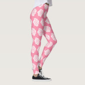 Witte rozenLeggings Leggings (Rechts)
