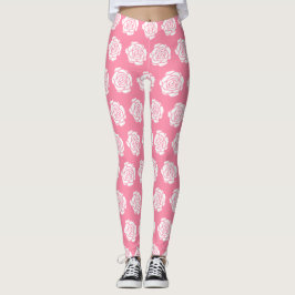 Witte rozenLeggings Leggings