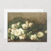  witte rozenolie, schilderd door Margaretha  Briefkaart (Voorkant / Achterkant)
