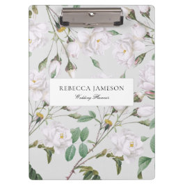  witte rozenplanner klembord