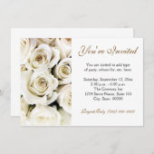 Witte rozenuitvindingen kaart (Voorkant / Achterkant)