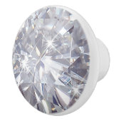 witte ruitvormige ronde knop met ronde kop (Rechts)