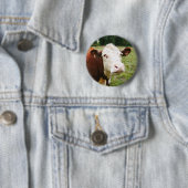 Witte rundvlees ronde button 5,7 cm (In situ)