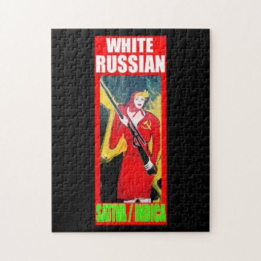 WITTE RUSLAND SATIVA INDICA LEGPUZZEL (Verticaal)