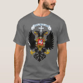 Witte Russisch shirt met dubbele kop (Voorkant)