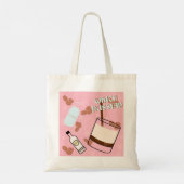 Witte Russische cocktail Tote Bag (Achterkant)