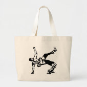 Witte rusteling grote tote bag (Voorkant)