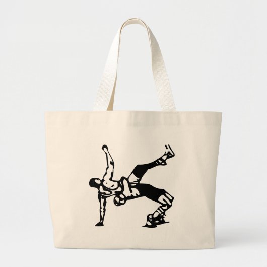 Witte rusteling grote tote bag (Voorkant)