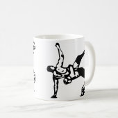 Witte rusteling koffiemok (Voorkant rechts)