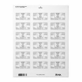 Witte rustieke druppelaar of cosmetica fleslabel etiket (Full Sheet)