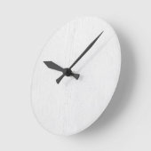 Witte Rustieke Houten Digitale Print Wandklok (Hoek)