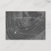 Witte rustieke houtnerf textuur winter bruiloft plaatskaartje (Voorkant)