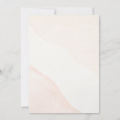 Witte Rustieke Waterverf Bloemen Gratis bruiloft Kaart (Achterkant)