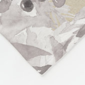 Witte Rustieke Winterrozen Shabby Chic Kraft Fleece Deken (Hoek)