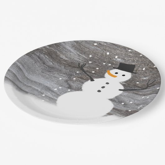 Witte Rustige sneeuwkerst in bord (Gekanteld)