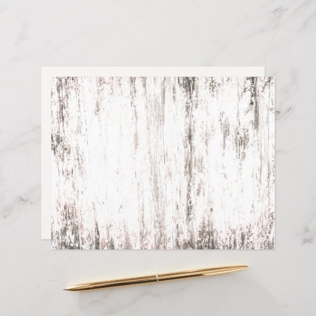 Witte Rustige wijnbouw Wood (Voorkant / Achterkant in situ)