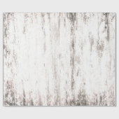 Witte Rustige wijnbouw Wood Cadeaupapier (Vlak)