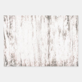 Witte Rustige wijnbouw Wood Inpakpapier Vel