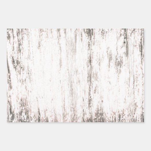 Witte Rustige wijnbouw Wood Inpakpapier Vel (Voorkant)