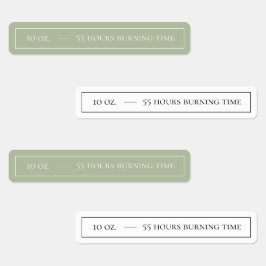 Witte & Sage Candle Tamper-proof Seal Labels