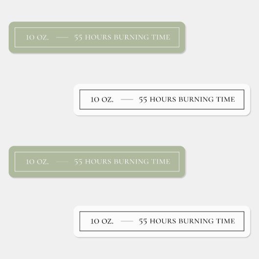 Witte & Sage Candle Tamper-proof Seal Labels (Groep)