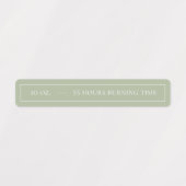 Witte & Sage Candle Tamper-proof Seal Labels (Design 1)