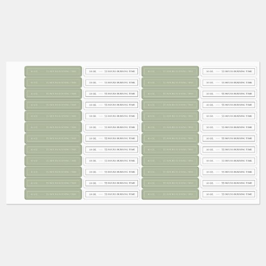Witte & Sage Candle Tamper-proof Seal Labels (Vel)