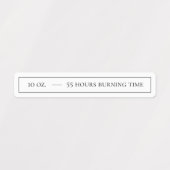 Witte & Sage Candle Tamper-proof Seal Labels (Design 2)