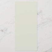 Witte Salie Blush Elegante Bloemige Trouwmenu Menu (Achterkant)