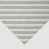 Witte Salie Groene Diagonale Strepen Tissuepapier (Detail)