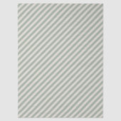 Witte Salie Groene Diagonale Strepen Tissuepapier (Voorkant)