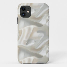 witte satijnefoons iPhone 11 hoesje