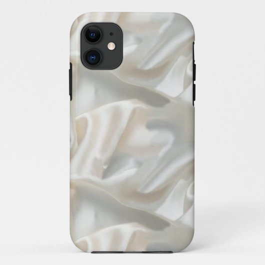 witte satijnefoons Case-Mate iPhone case (Achterkant)