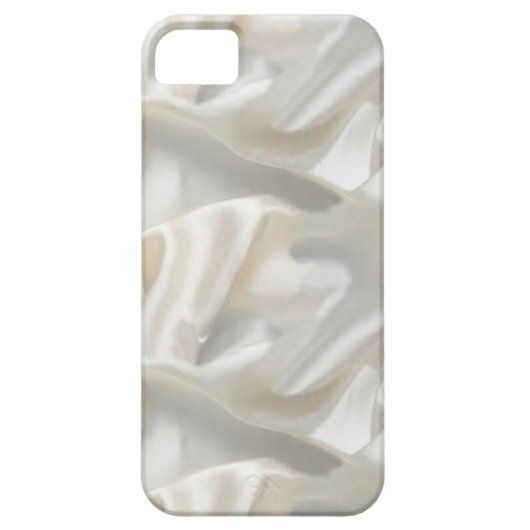 witte satijnefoons Case-Mate iPhone case (Achterkant)