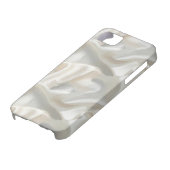 witte satijnefoons Case-Mate iPhone case (Onderkant)