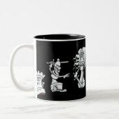 Witte schaakmannen klaar voor oorlog Mok (Links)