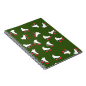 Witte Schaatsen van Roller Notitieboek (Rechterzijde)