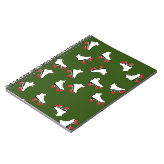 Witte Schaatsen van Roller Notitieboek (Linkerzijde)