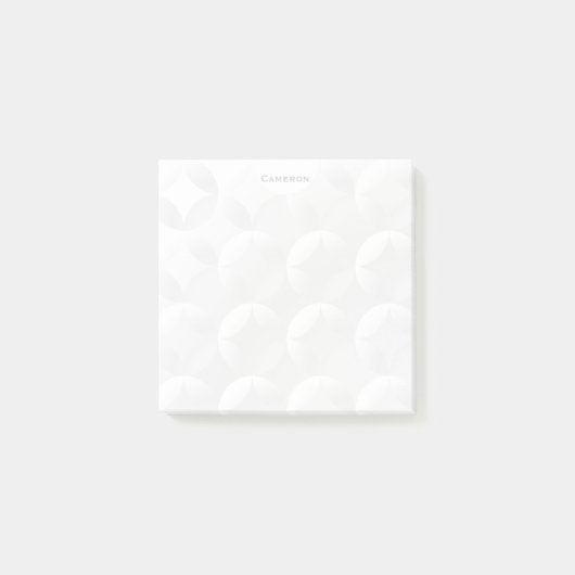 Witte schaduwen Grafisch ontwerp gepersonaliseerd Post-it® Notes (Voorkant)