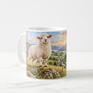 Witte Schapen Baa-lief in Jezelf Koffiemok