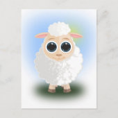 Witte schapen briefkaart (Voorkant)