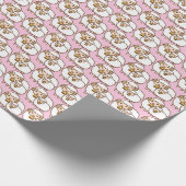 Witte schapen cadeaupapier (Hoek)