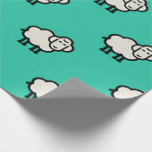 Witte Schapen Cadeaupapier (Hoek)